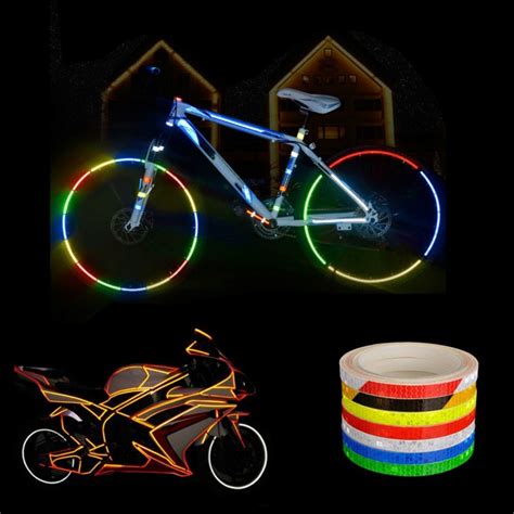 Fényvisszaverő Szalagos Fluoreszkáló Mtb Kerékpár Kerékpár Kerékpározás