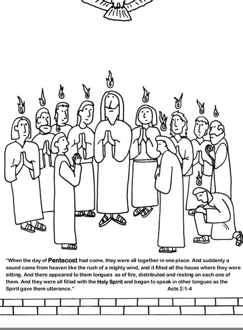 Pentecost Coloring Pages Pentecost Bible Coloring Pages Sunday Images