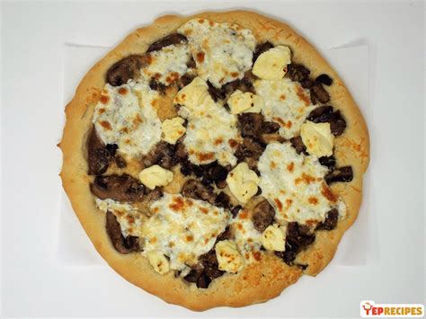 Three Cheese Mushroom And Sage Pizza Recipe Yeprecipes