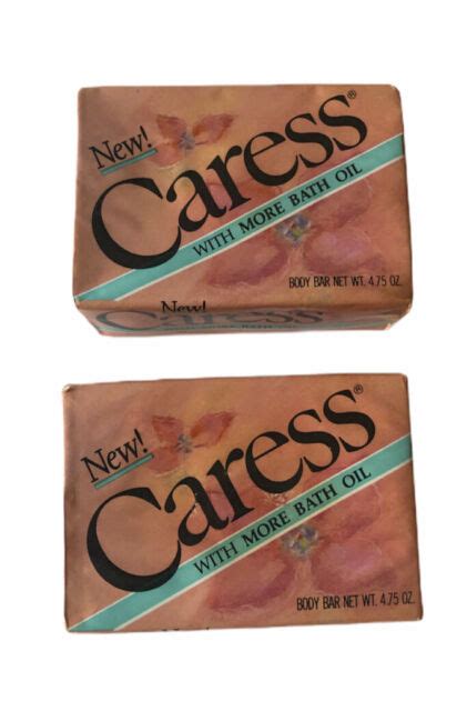 Vintage 1988 Caress Soap Body Bar With More Bath Oil 2 Pk Made In Usa