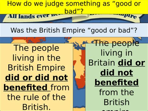 Was The British Empire A Force For Good Teaching Resources