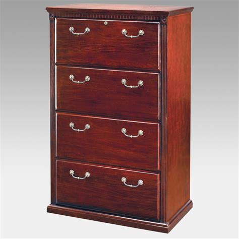 29 1/4 high x 17 wide x 22 deep. Cherry File Cabinet 4 Drawer - Home Furniture Design