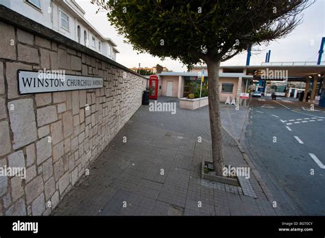 Border Crossing Between Gibraltar And Spain Stock Photo Alamy