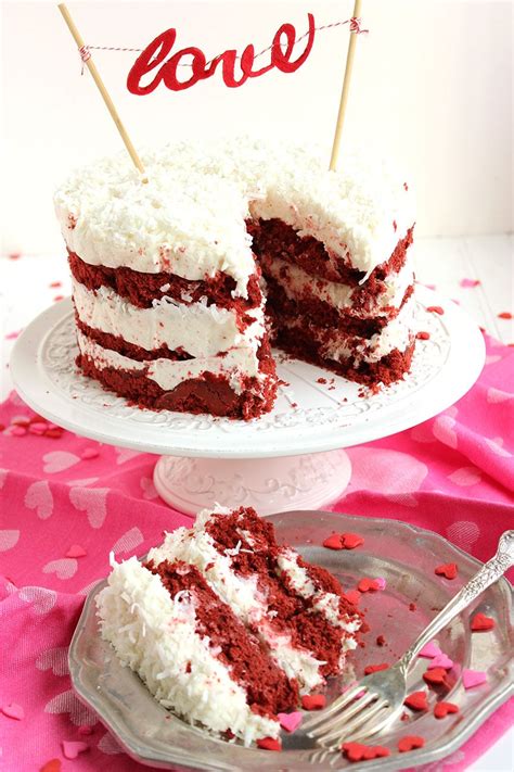 Red velvet cake is classic americana cooking with its roots in the south. Red Velvet Coconut Cake with Coconut Cream Cheese Frosting ...