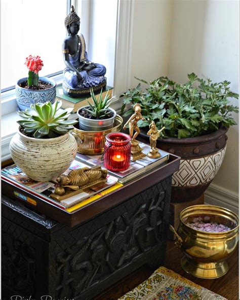 A zen garden, or dry landscape garden'' in japan, is a pure relaxation. Indoor garden, zen place, Buddha corner, indoor plants ...