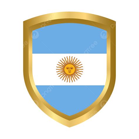 Argentina Flag With Gold Shield Argentina Argentina Flag Gold Shield