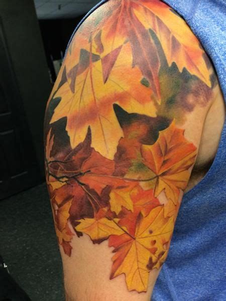 Autumn Leaves By Wade Rogers Tattoos Autumn Tattoo Nature Tattoos
