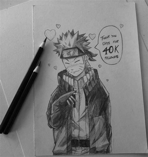 Naruto Uzumaki Pencil Sketch Naruto