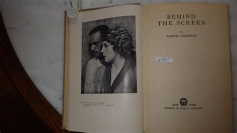 Behind The Screen, In Rare DustJacket of Orange & White with B/W photos