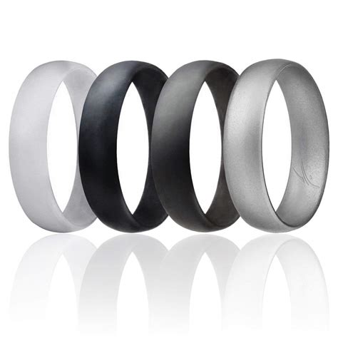Silicone Metallic 6mm Affordable Men For Ring Wedding Silicone Roq