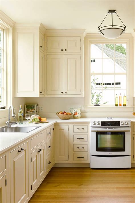 Cream Kitchen Cabinets White Countertop Kitchen Cabinet Ideas
