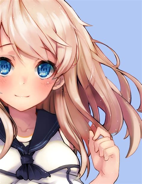 Anime Blonde Girl With Blue Eyes Wallpaper Anime Girl
