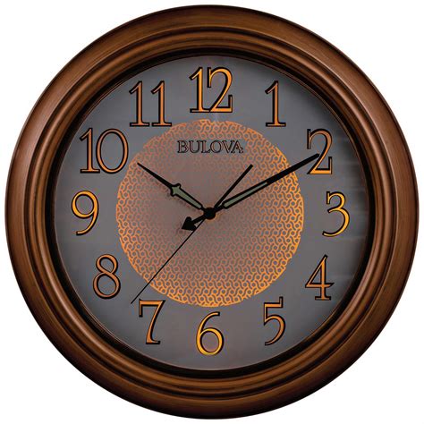 Bulova Providence Aged Copper 18 Round Outdoor Wall Clock 58c51