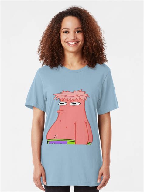 Patrick Star Head Ripped Off T Shirt By Marcoriccione Redbubble