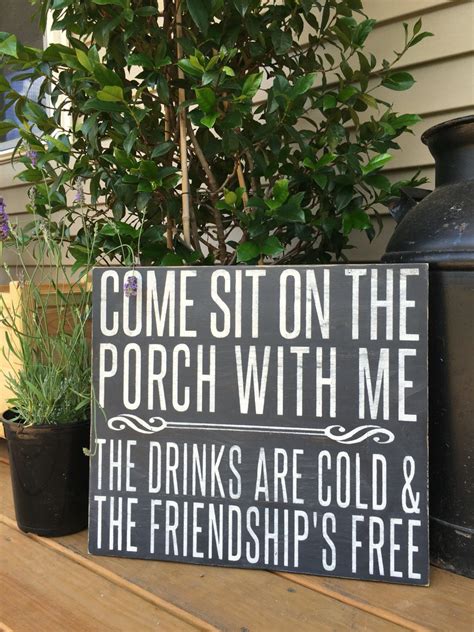 Come Sit On The Porch Porch Sign Wood Sign By Soulspeakandsawdust