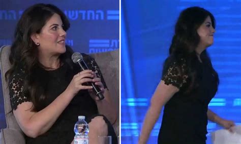 Watch Monica Lewinsky Storms Off Stage After Bill Clinton Question