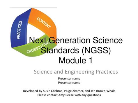 Ppt Next Generation Science Standards Ngss Module 1 Powerpoint