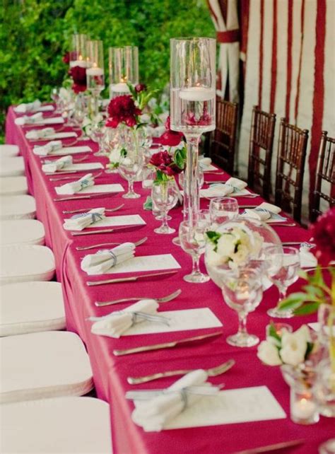Fuchsia And Hot Pink Wedding Color Combination Ideas