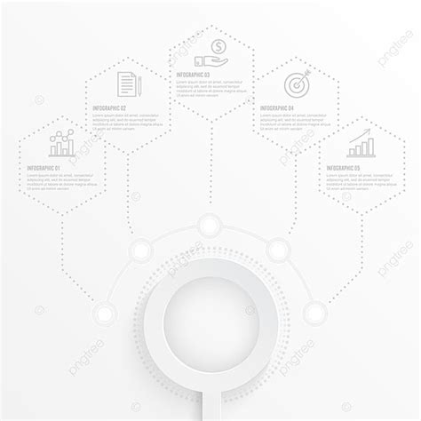 Vector Infographic Template With 3d Paper Label Brochure Template Download On Pngtree