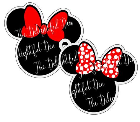 Minnie Mouse With Polka Dot Bow Svg Etsy