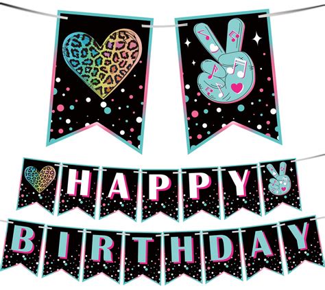 buy himall music theme happy birthday banner tiktok birthday banner tiktok birthday decorations
