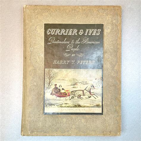 Vintage Book 1942 Currier And Ives Printmakers To The Etsy
