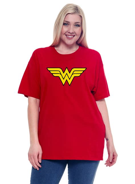 Dc Dc Comics Wonder Woman Short Sleeve T Shirt Red Womens Plus