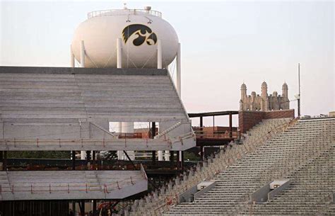 Photos Tigerhawk Logo Now Adorns Kinnick Stadium Water Tower The Gazette