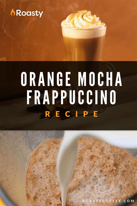 zesty orange mocha frappuccino recipe a choclatey citrus drink