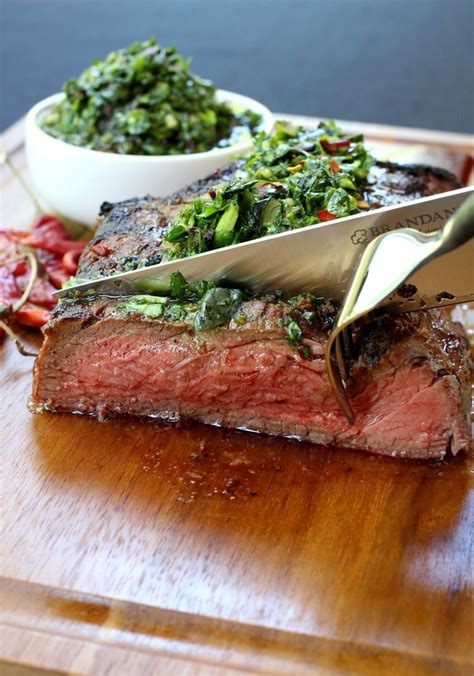 Grilled Steak With Spicy Kale Chimichurri Sauce Easy Chimichurri Recipe