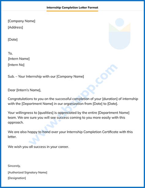 Internship Completion Letter Know The Basics Before Creating One