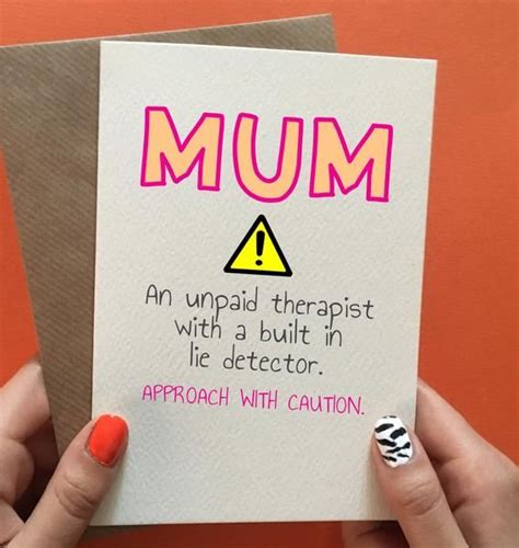 Approach With Caution Birthday Cards For Mom Funny Mothers Day
