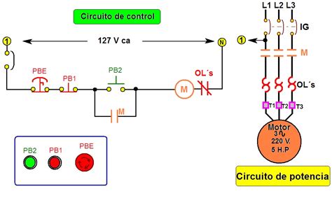 Coparoman Diagramas De Circuitos Eléctricos De Control Con Botón De