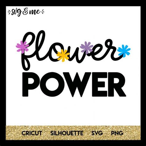 Flower Power Svg And Me Flower Power Flower Svg Svg