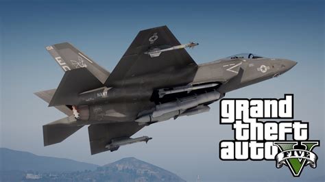 Gta V F 35c Lightning Ii Stealth Jet Mod Youtube