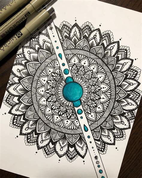 Doodle Mandala Art Captions For Instagram Download Free Mock Up
