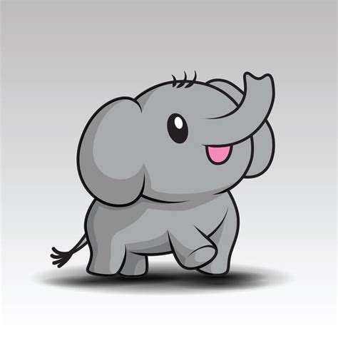 Cute Baby Elephant Cartoon Elephant Baby Animals Png
