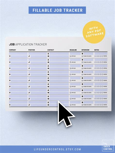 Pin on Job Application Trackers
