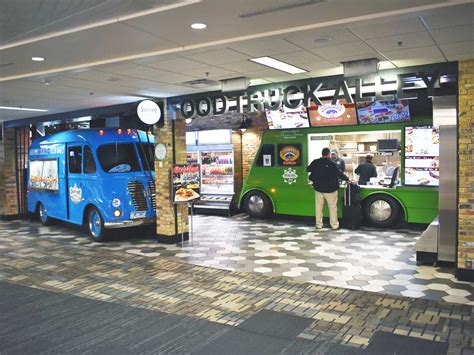In april 2011, the minneapolis city council concluded their mobile food trial and voted to expand the project's scope, both geographically and quantitatively. MSP Airport Indoor Food Truck Park - Chameleon Concessions