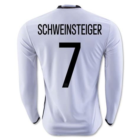 Germany 2016 SCHWEINSTEIGER #7 LS Home Soccer Jersey Model[1512111036