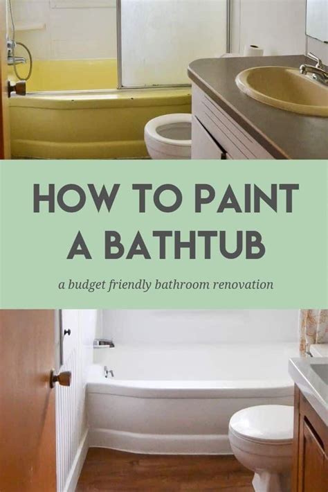 How To Paint A Bathtub Easily And Inexpensively Bathtub Decor Diy