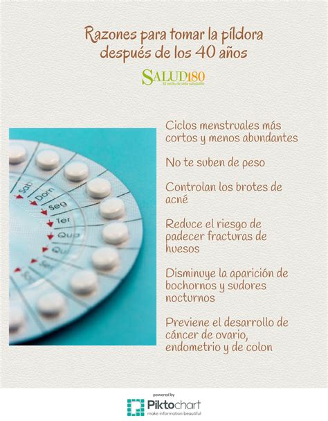 Razones Para Tomar Pastillas Anticonceptivas Despu S De Los Salud