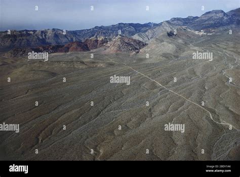 Aerial Photo Of The Nevada Desert Stock Photo Alamy