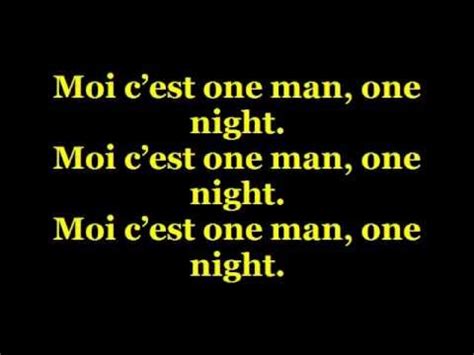 According to glenn frey, the song is verse 1 one of these nights one of these crazy old nights we're gonna find out, pretty mama what turns on your lights the full moon is calling, the fever is high. Greg Parys - One Man One Night Lyrics - YouTube