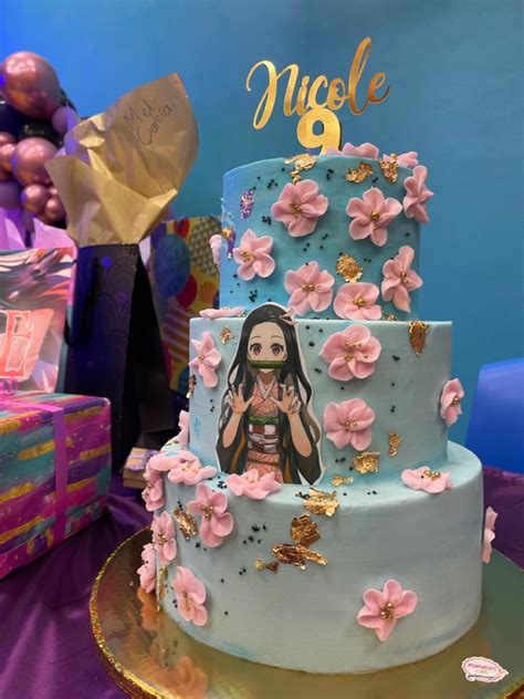 Pastel Nezuko Demon Slayer Anime Cake 3rd Birthday Cakes Themed Cakes