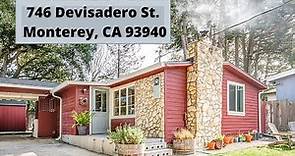 Monterey, CA Home For Sale- 746 Devisadero St.