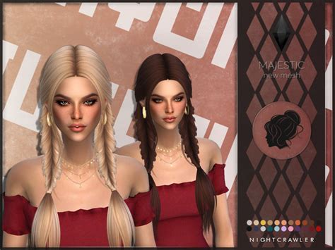 Majestic Hair By Nightcrawler Sims At Tsr Sims 4 Updates