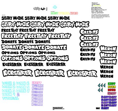 Friday Night Funkin Font Download - Printable Online