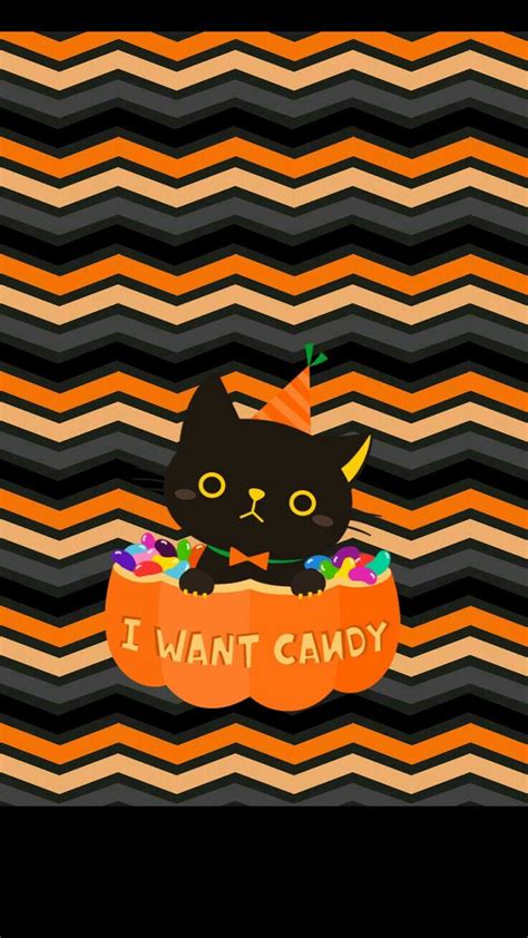 Iphone Halloween Wallpaper Cute Black Cat Halloween