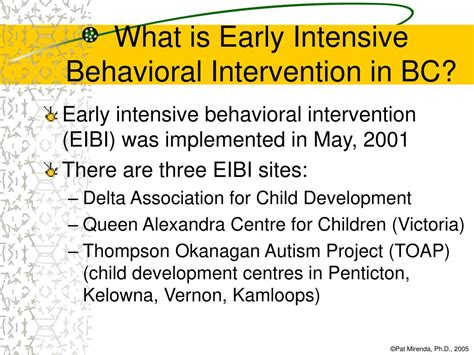 Ppt Two Year Outcomes Of Autism Early Intervention In Bc Powerpoint